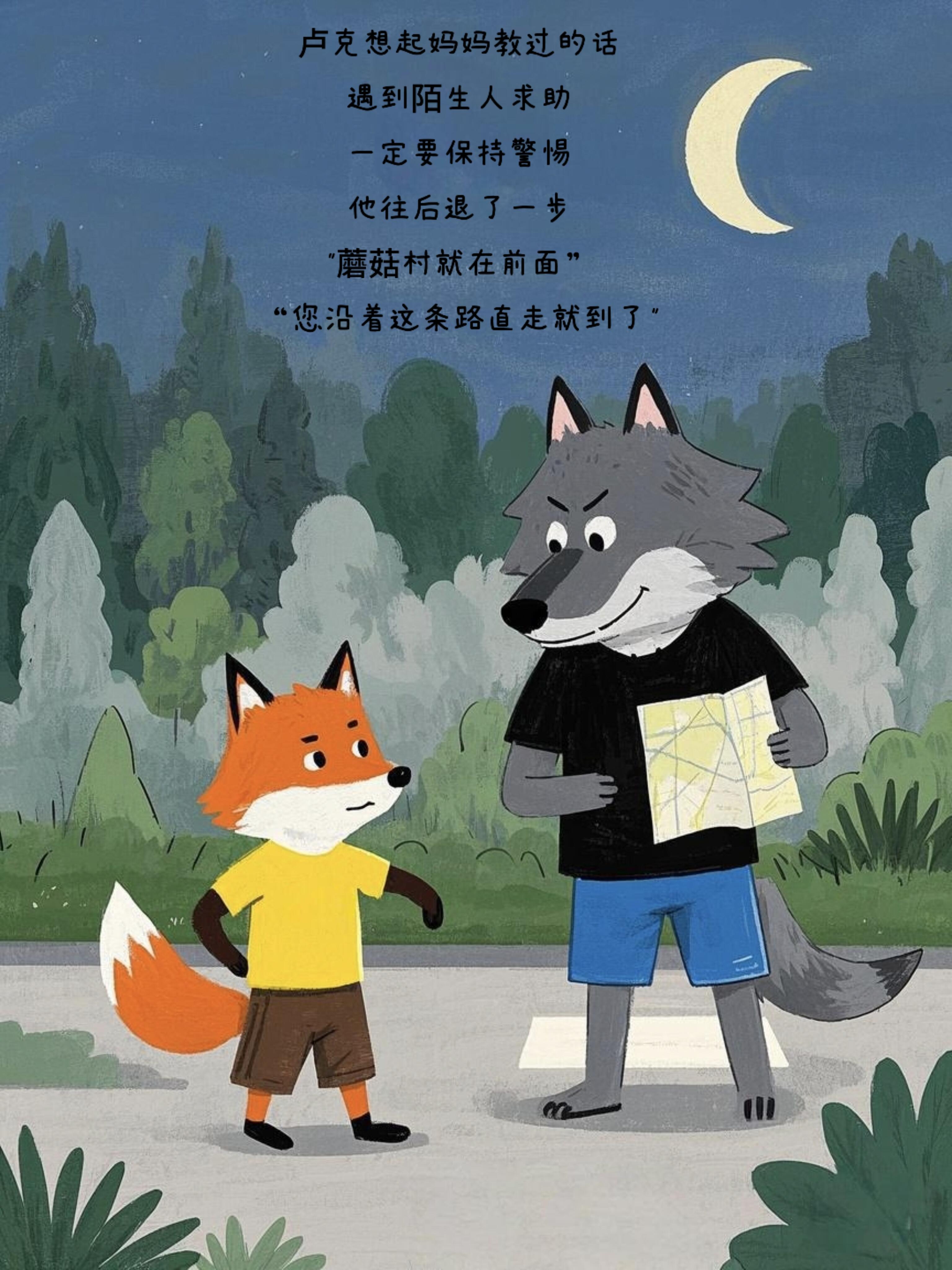 原创绘本‖《不要相信陌生人》 第 6 张参考图