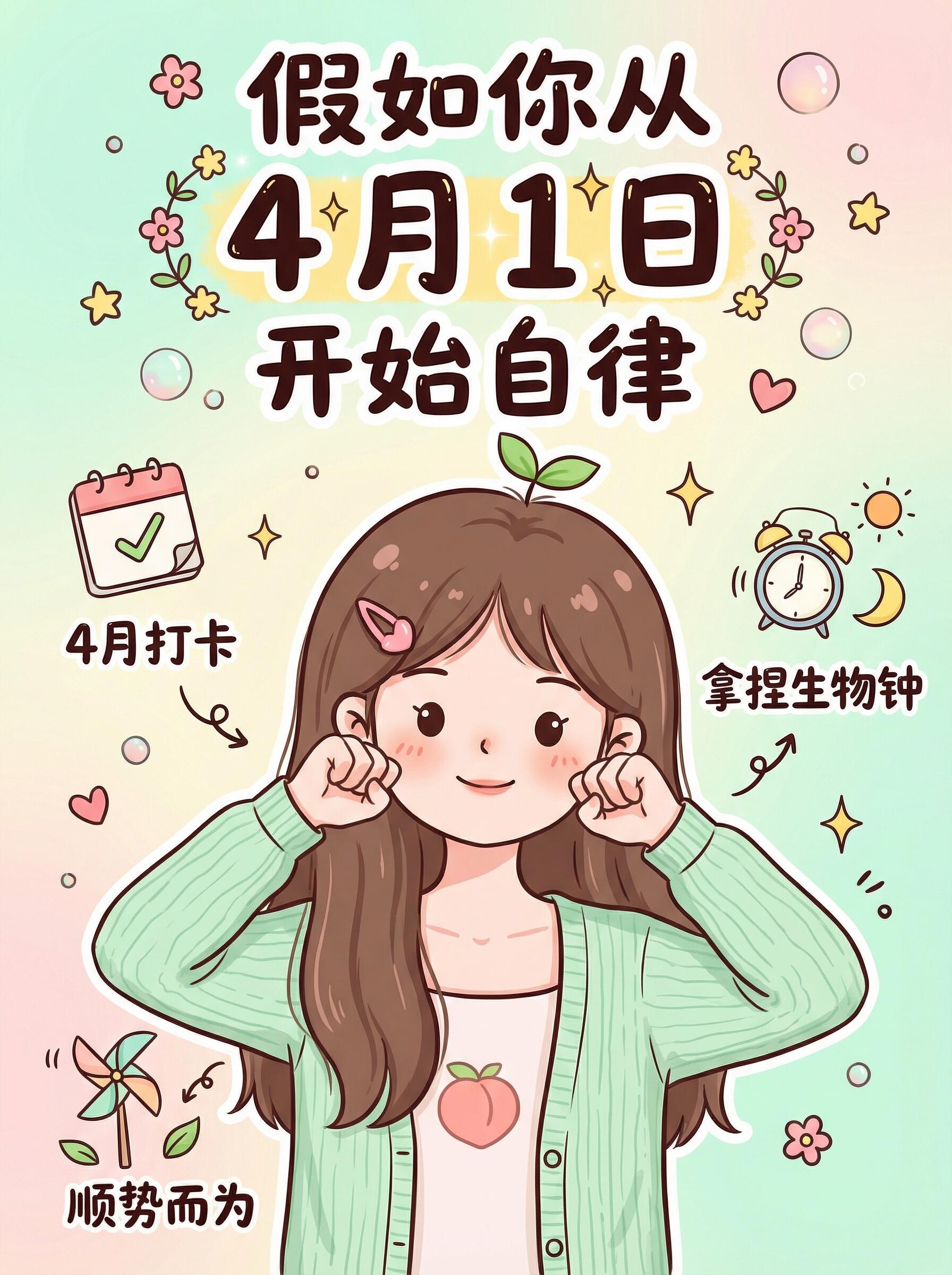 假如你从4 月1日开始自律，悄悄超越同龄人 第 1 张参考图